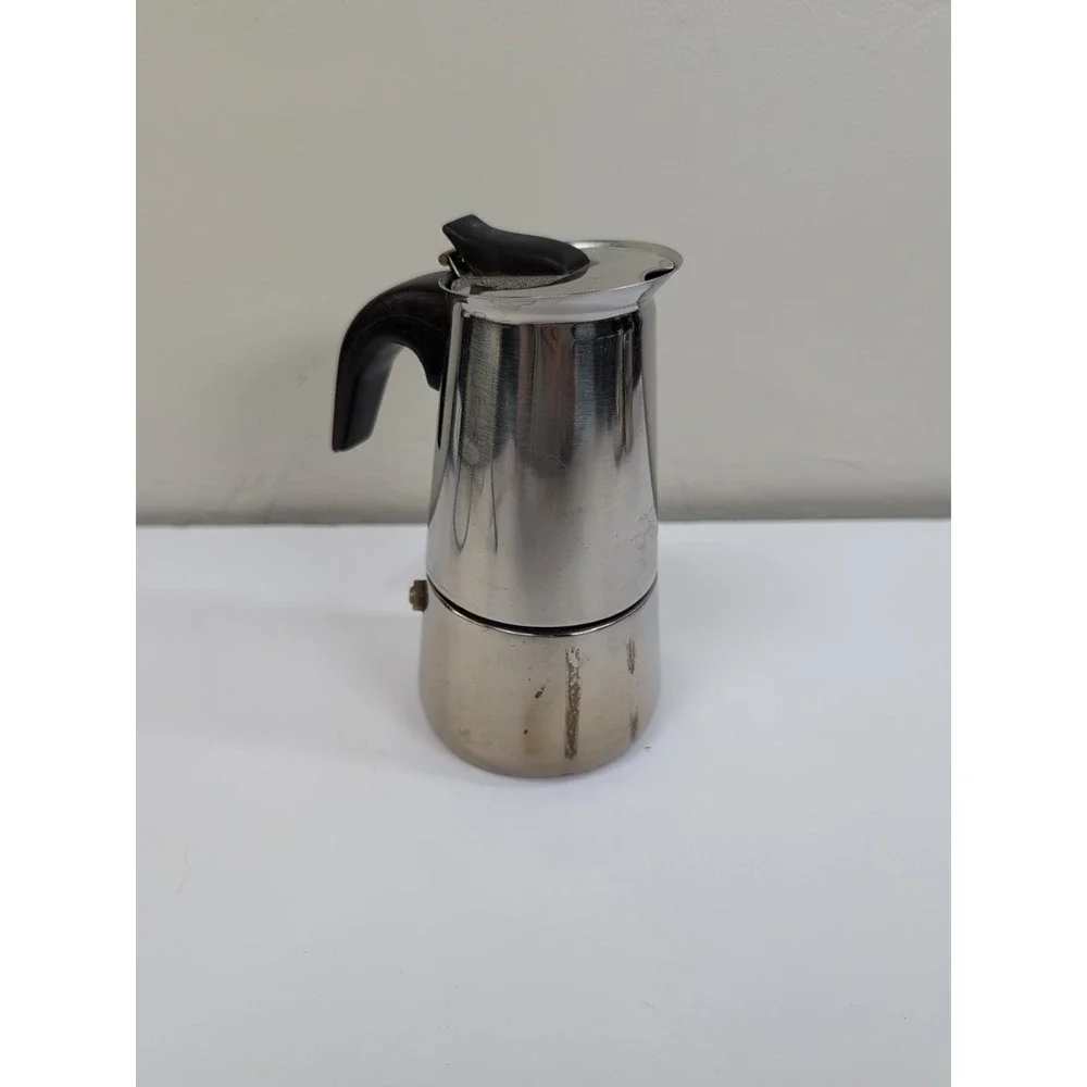 Coffee Italian Metal Stainless Steel Art Deco Vintage Design‎ Moka Frama